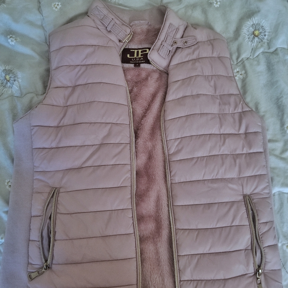 JP Women's Dusty Pink Puffer Vest